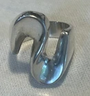 Vintage Sterling Silver Mexico 925 Modernist Wavy Ring Size 6.25