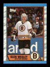 Glen Wesley  Bruins Hockey 1989 Topps 51 Sports Trading Card