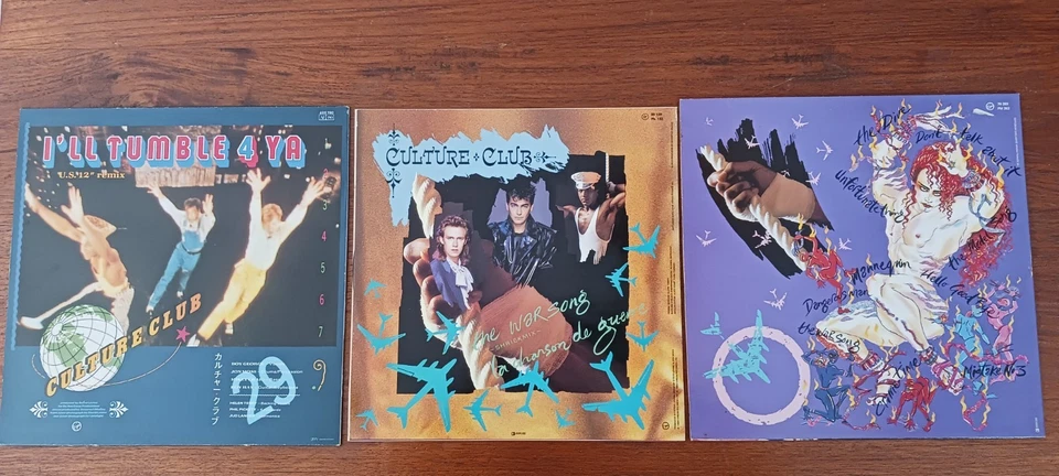 3 CULTURE CLUB 2 MAXI KARMA CHAMELEON THE WAR SONG 1 LP 33 Tours Vinyle - Photo 2/4