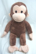 Russ SOFT CURIOUS GEORGE MONKEY 15" Plush STUFFED ANIMAL Toy