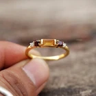 Citrine & Garnet Ring 925 Sterling Silver Ring Wedding Gift Promise Ring For Her