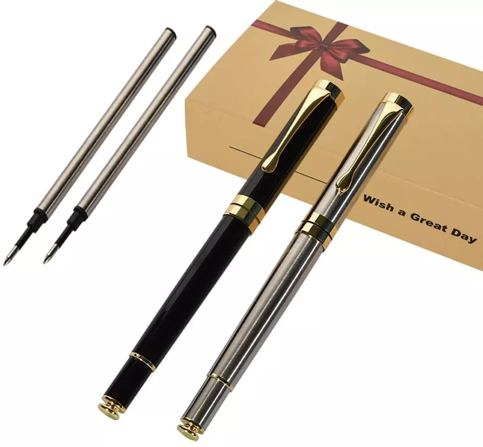 Luxury Ballpoint Pen Writing Set,Elegant Fancy Pens for Signature Colleague  Stud