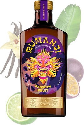 RUMANJI Passion Fruit Rum - 38 % Vol. - 750 ml - Lagerware - Schnelle Lieferung