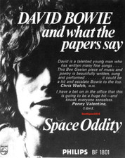 1969  David Bowie "Space Oddity&rdquo; Song Release Music Industry Promo Reprint Ad