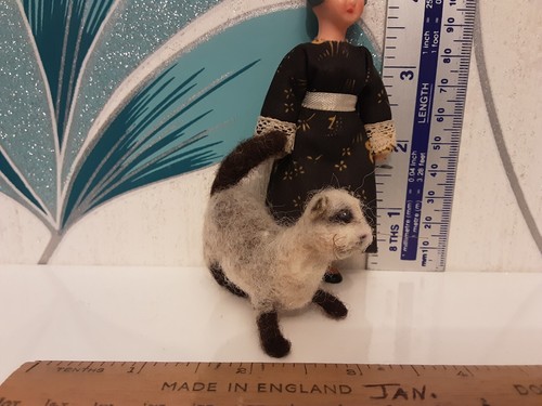 Doll's House Size Pets Minatures Collectables Needle Felted On Awire Armature... - Picture 2 of 4