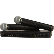 Shure Blx288/b58 Dual-ch Wireless Handheld Microphone System, H9: 512-542mhz
