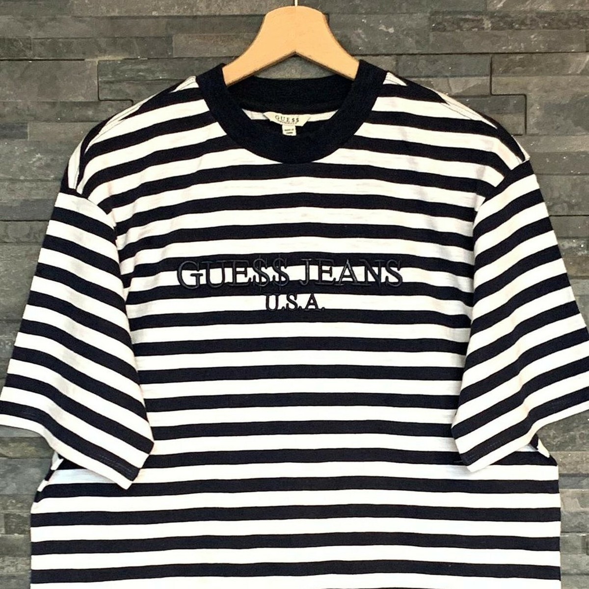 Denim Asap Rocky Guess Striped Tee Long Sleeve Asap Guess Jeans T 