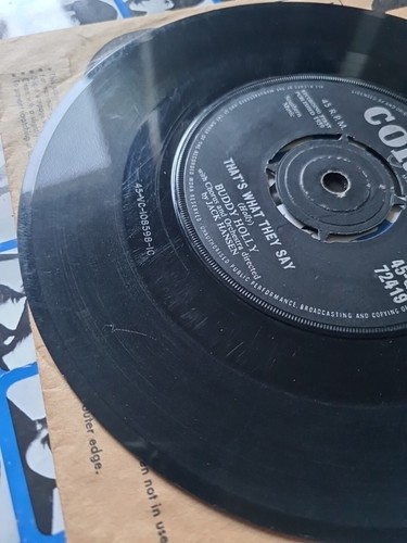 Buddy Holly What To Do / That's What They Say US with Orchestra 1961 45 7" Vinyl - Picture 6 of 11