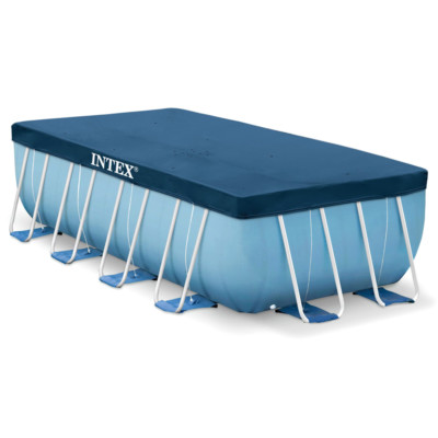 INTEX Abdeckplane Rechteck Frame Pool 400x200cm Poolabdeckung Poolabdeckplane