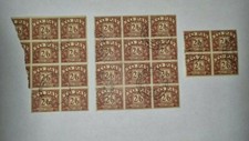Postal Stamp GB To Pay Half Crown 2/6&nbsp; 24 stamps in 3 blocks&nbsp;&nbsp;
