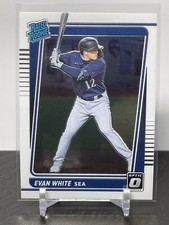 Evan White 2021 Optic Rated Rookie RC #60 Seattle Mariners