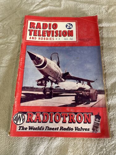 ORIGINAL VINTAGE RADIO TELEVISION HOBBIES 1960 Retro War USA Pilot Fighter - Picture 1 of 7