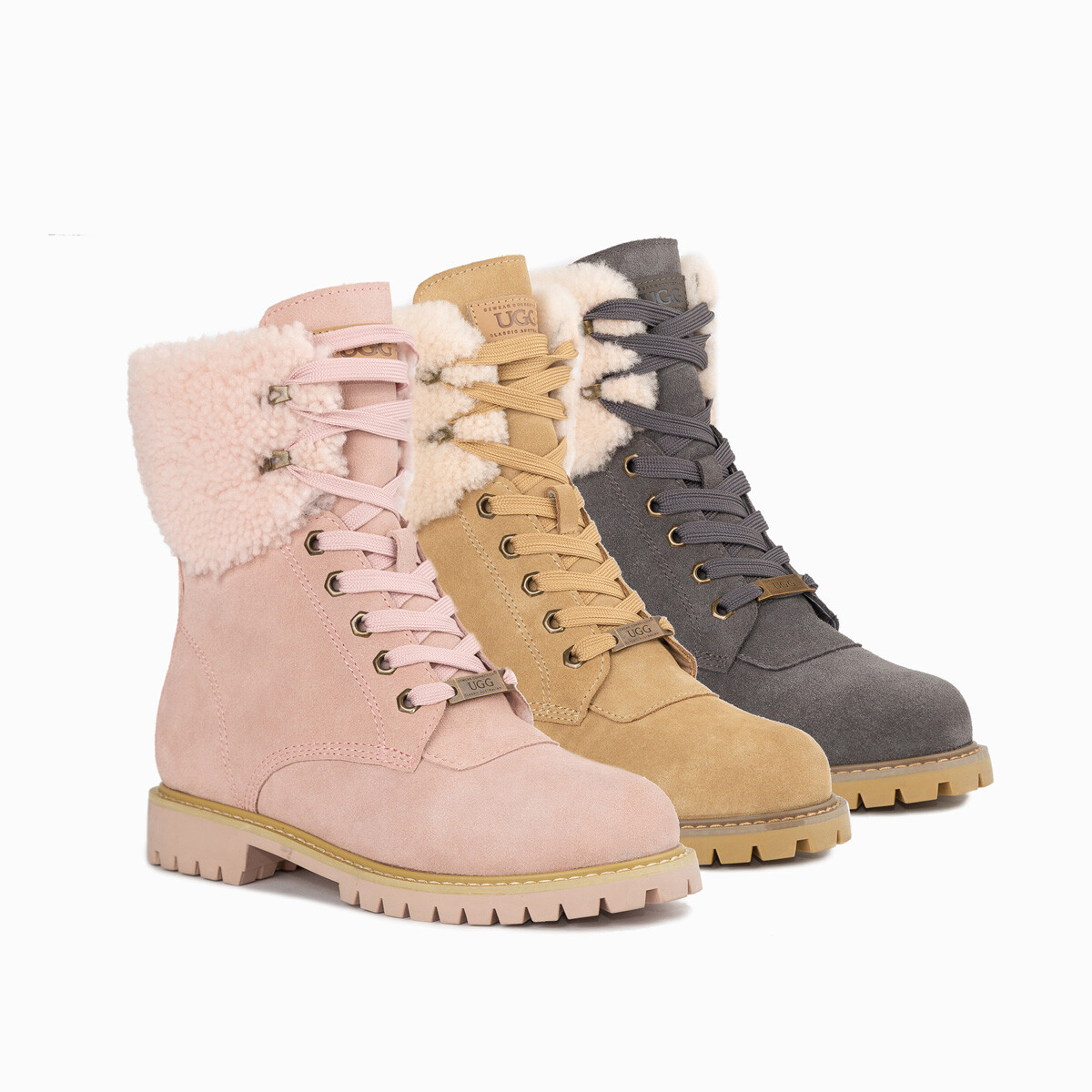 Ugg Liliana Shearling Zip Boots (water Resistant) Australia