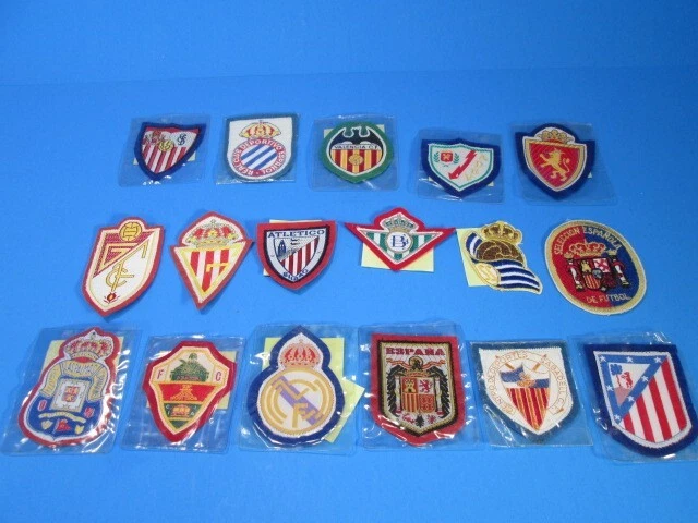 Vintage SOCCER Futbol Patches (Lot of 17) - Assorted Spain Espana Clubs CQQL!!