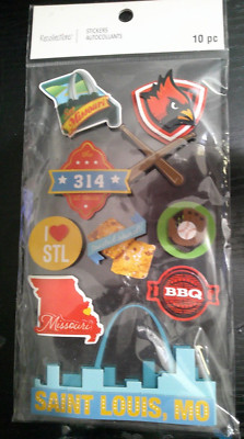 NEW Recollections Dimensional scrapbooking craft Stickers SAINT LOUIS MO 10 pc
