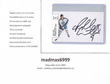 Russ Courtnall Toronto Maple Leafs AUTOGRAPH AUTO SIGNED INDEX HOCKEY CARD COA