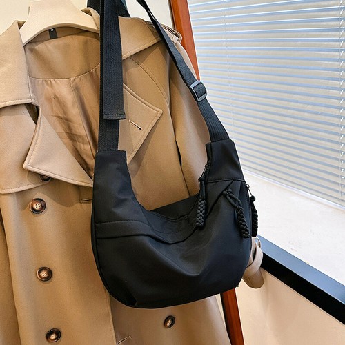 Bolso Bandolera Mujer Simple Nylon Bolso Luna Versátil Bolso de Hombro Único para Albóndigas - Imagen 16 de 22