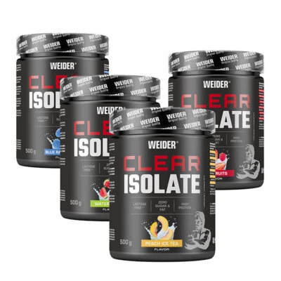 WEIDER CLEAR Isolate 500g | low sugar & laktosefrei | 4 SORTEN!