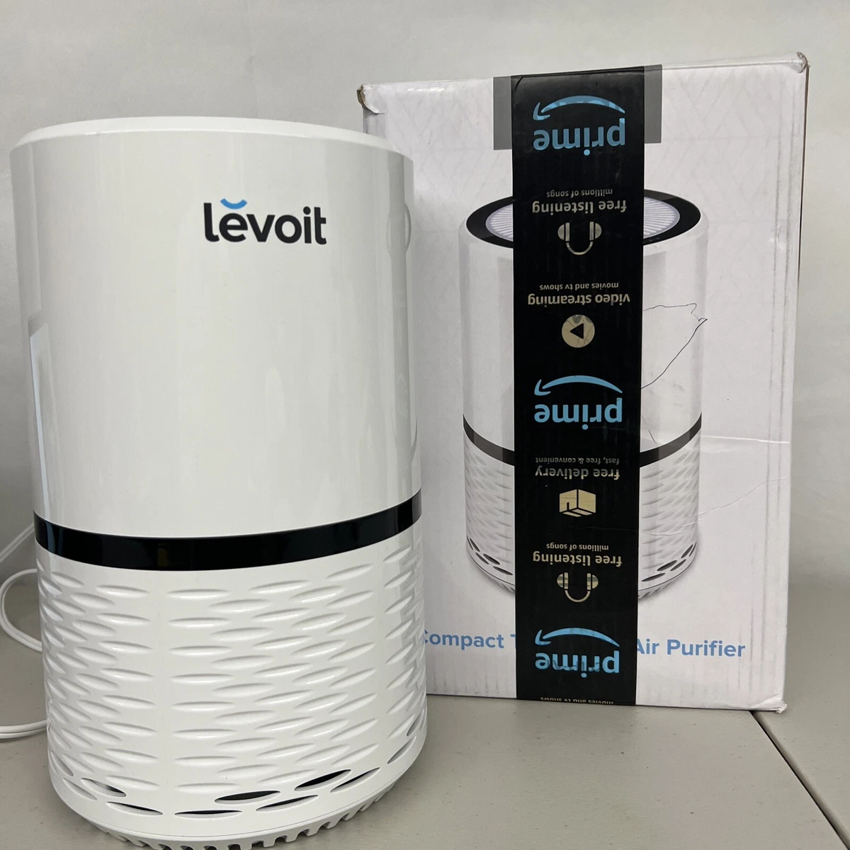 Levoit Compact True HEPA Air Purifier Small White HEAPAPLVNUS0021 NEW W/box  817915027479