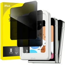JETech Front Privacy Screen Protector for Samsung Galaxy Z Flip 5, 2-Pack