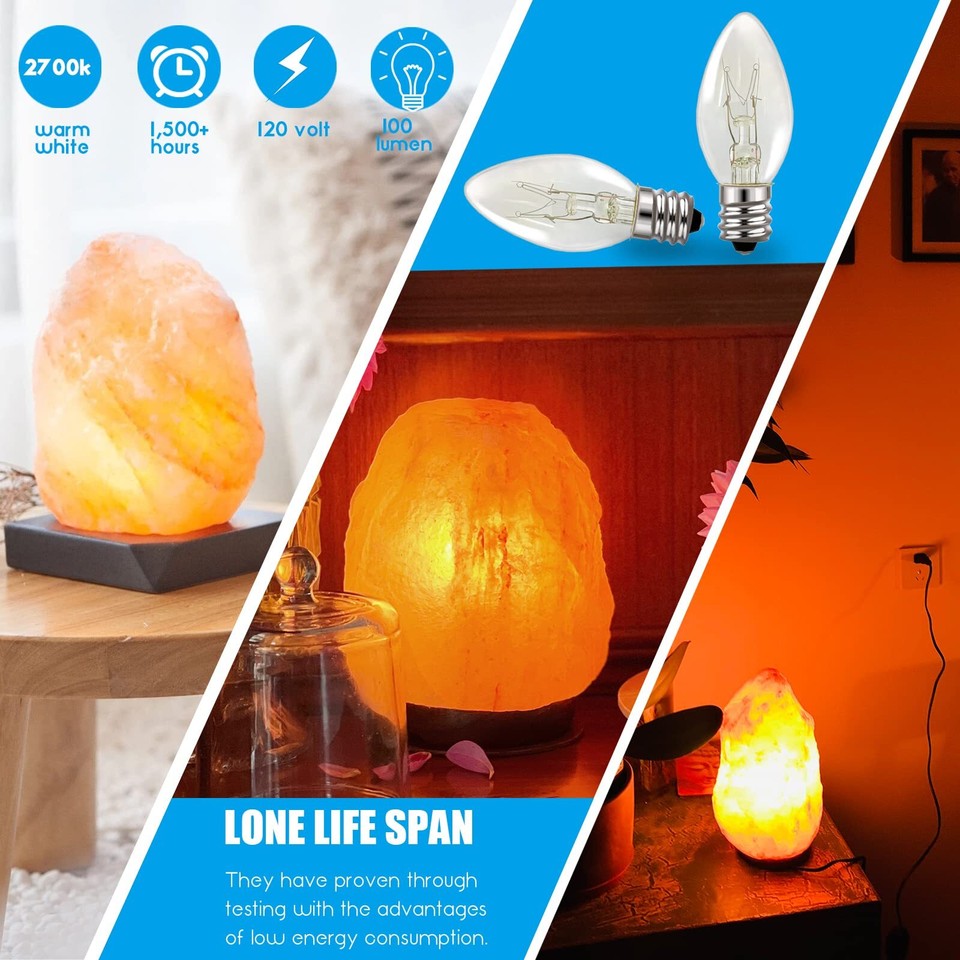 Salt Lamp Bulb Scentsy Light Bulbs for Plug in Wax Warmer 15 Watt