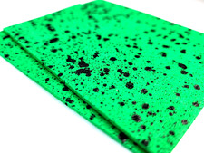 FLY TYING FOAM - MOTTLED GREEN - 2mm EVA FOAM - Fly Tying Material - 2pc. - NEW