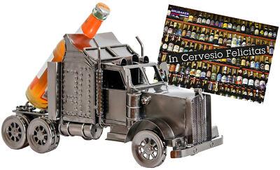 BRUBAKER Wine and Beer Bottle Holder Statue Truck Sculptures and Figurines Decor