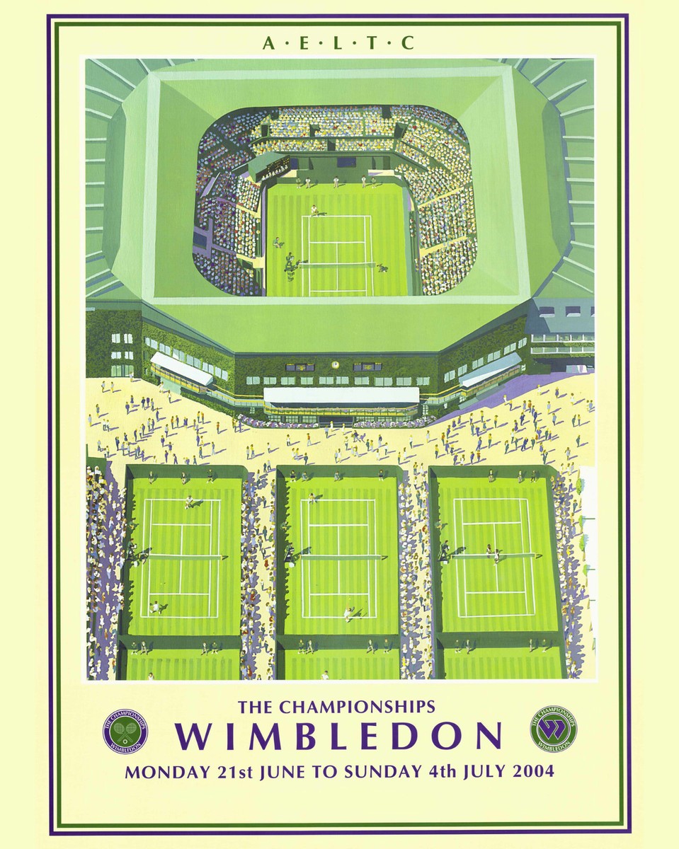 2004 Wimbledon Tennis Tournament Ad Poster, 8x10 Color Photo | eBay