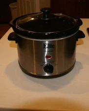 Elite Gourmet By Maxi-Matic MST-250XS 1.5 QT Stainless Steel Slow Cooker