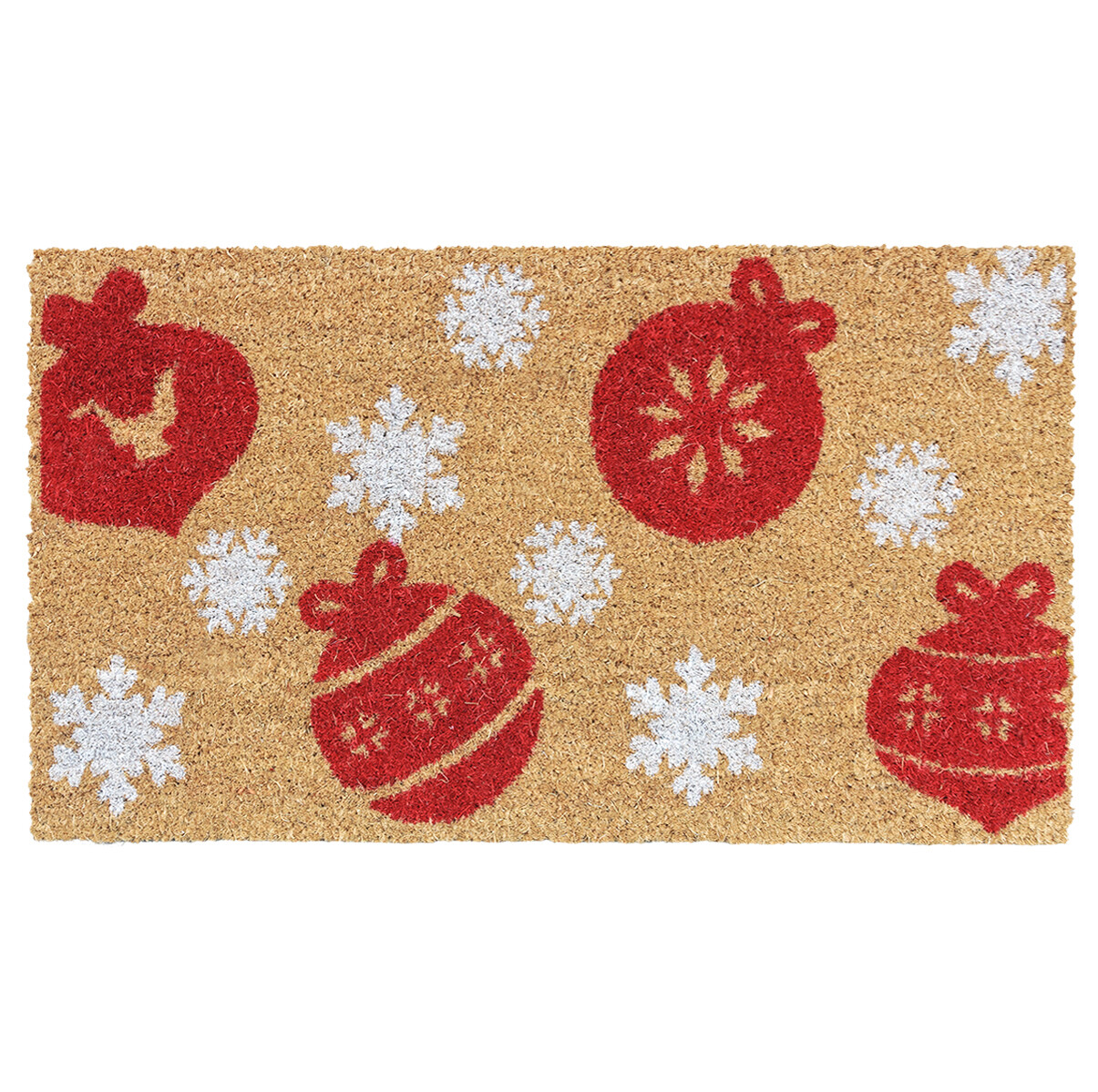 Felpudo Coco Navideño Navidad 40x70 Entrada Antideslizante Adorno Saludos Fiesta