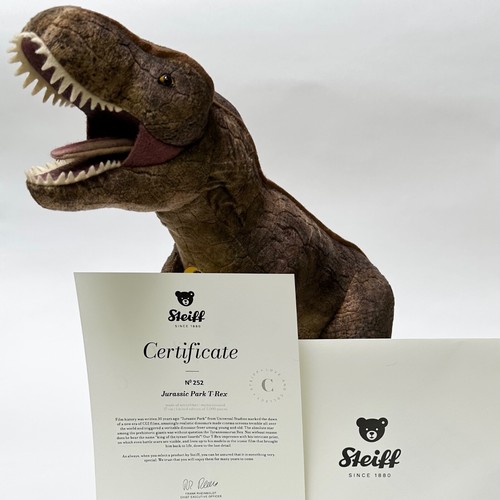 Amazing Steiff Jurassic Park T-Rex, stands 13", new! Limited edition. EAN 35974 - Picture 6 of 6