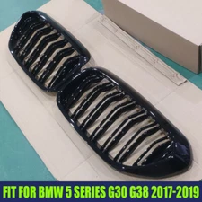 Gloss Black Front Kidney Grille Grill For BMW G30 G31 5-Series 530i 540i 2017-20