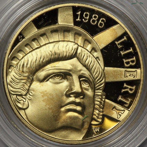 1986 Statue of Liberty Commemorative 3-Coin Set Proof- 50C, $1, $5 Gold - Picture 6 of 10