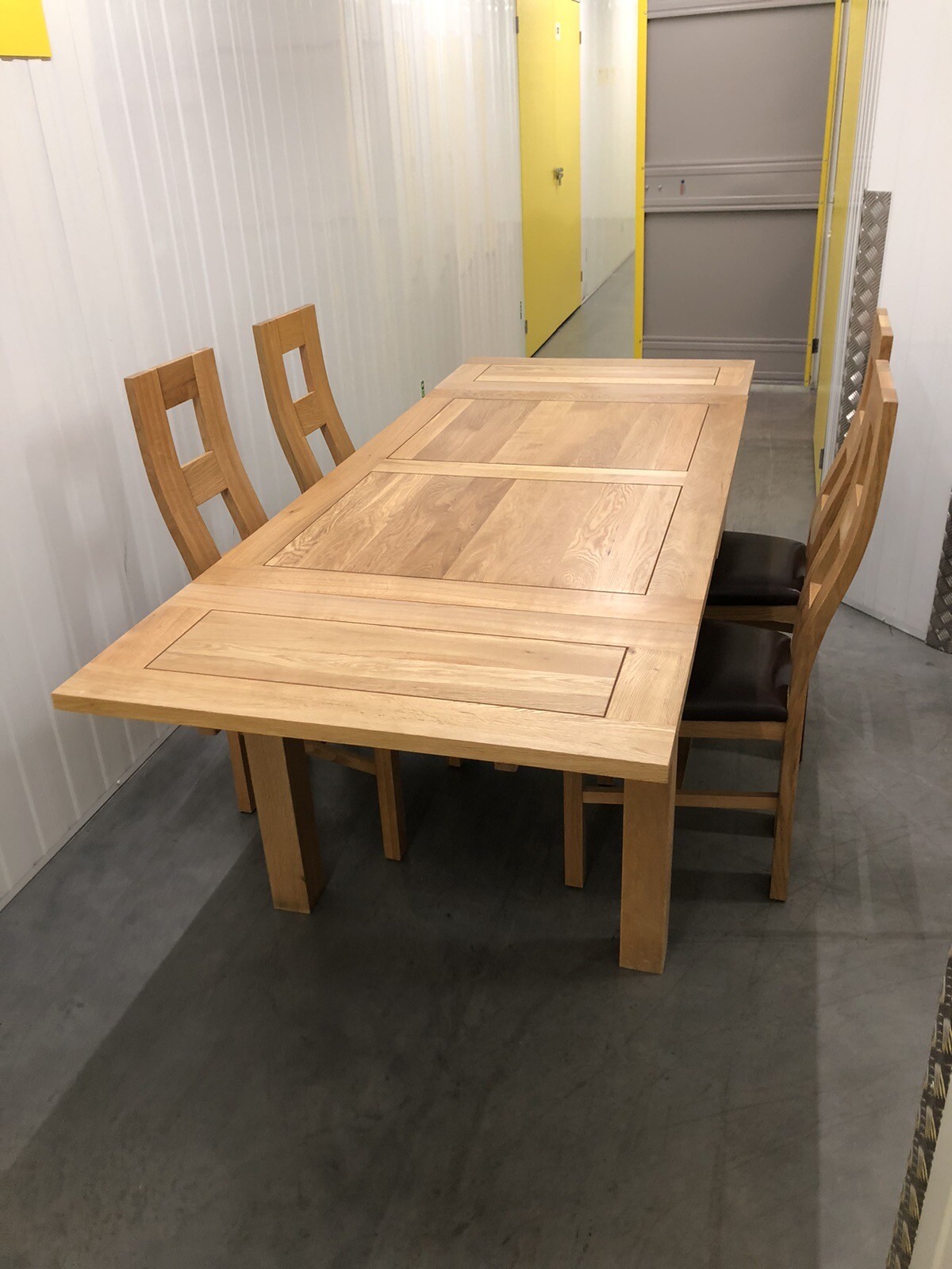 Oak Furniture Land Dining Table & 4 Chairs Delivery Available 🚚 eBay