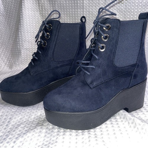 Ankle Boots Navy ColorWith 3\