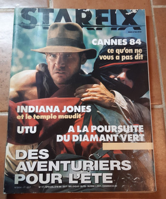 STARFIX MAGAZIN NR.17 1984 - FILMMAGAZIN AUF FRANZÖSISCH (INDIANA JONES / CANNES)