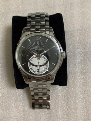 HAMILTON JAZZMASTER DATE AUTOMATIC H325550 STAINLESS STEEL LEATHER WATCH USED