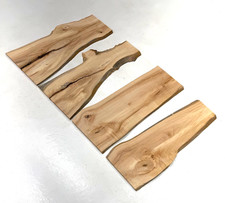 21 3/4" Very Nice Unique Hard Maple Live-edge Slab Lumber Kiln-dried Wood
