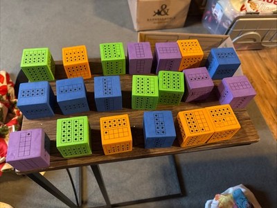 Math Manipulative Ten Frame Foam Dice Lot of 26 Learning Resources