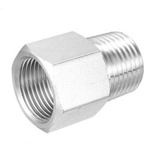 Pressure Gauge Adapter Fitting Pipe, 1/2" NPT Male Pipe x M20 Female Pipe