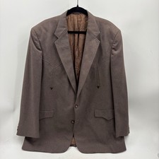 American Original Mens Western Blazer Brown 46R Made in USA Cowboy Sport Coat