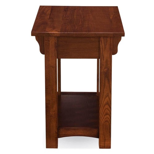 Mission Impeccable 17 in. W x 25 in. D Medium Oak Rectangle Wood End/Side Table - Picture 4 of 12