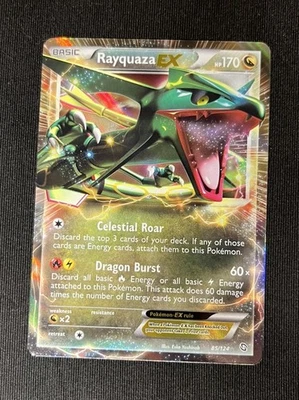 Rayquaza EX 85/124 - Holo Rare - Dragons Exalted - Pokemon TCG - NM pack fresh - Image 1 of 4