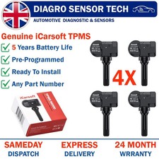 4X Genuine Pre-Programmed Tire Pressure Sensor For Vauxhall Ampera Astra Cascada