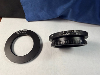 RAF Camera T2 to Nikon Z Adapter M42 to T2 Ring Astro Imaging