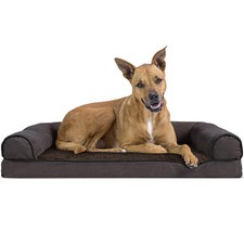 Furhaven Orthopedic Dog Bed for Large/Medium Dogs w/ Removable Bolsters 