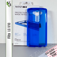 Funda Tech21 EvoCheck para LG V10 - Gel Azul | Cubierta Protectora Delgada Antigolpes