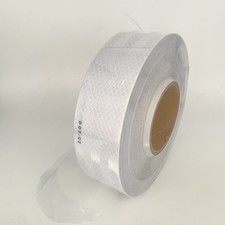 White DOT-C2 Reflective Tape Conspiciuity Safety Caution Night Trailer Truck Car