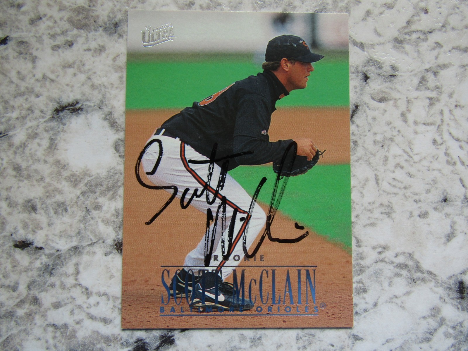 Orioles Scott McClain Signed Autographed 1996 Fleer Ultra Mint