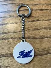 Vintage Pure Oil Company Firebird Logo Key Fob Chain Keychain Augusta Ga